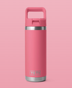 Botella con Tapa de Pajita Yeti Rambler 18 oz (532 ml) - Tropical Pink