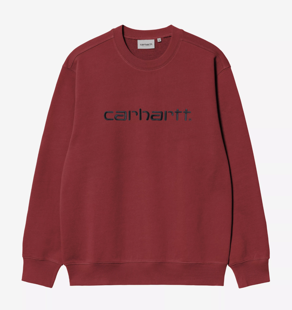 Sudadera Carhartt WIP Sweat - Scarlet/Graphite