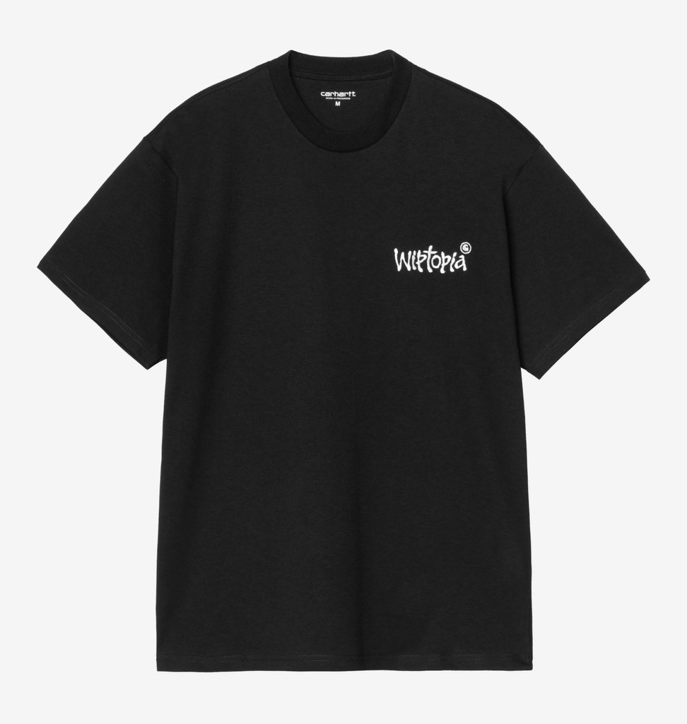 Camiseta Carhartt WIP Wiptopia Script - Black/Wax