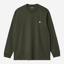 Camiseta Carhartt WIP L/S Chase - Olive/Gold