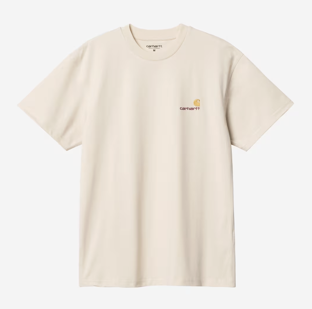 Camiseta Carhartt WIP American Script - Natural