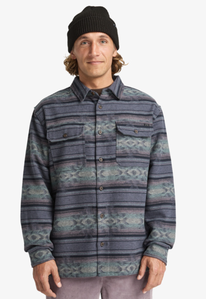 Camisa de Franela Billabong Offshore Jacquard - Ombre Blue (krq0)