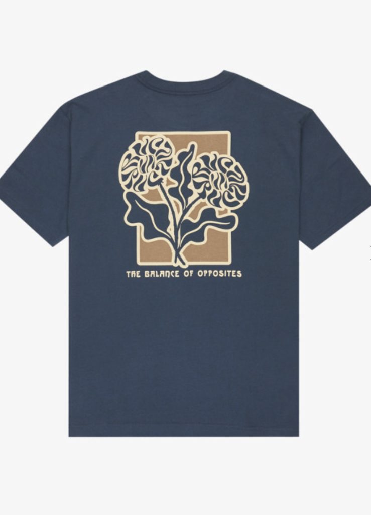 Camiseta Rvca Flower Balance - Moody Blue