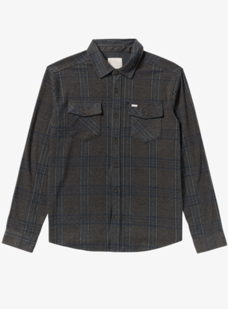Camisa De Franela Rvca Vacancy Flannel - Mushroom