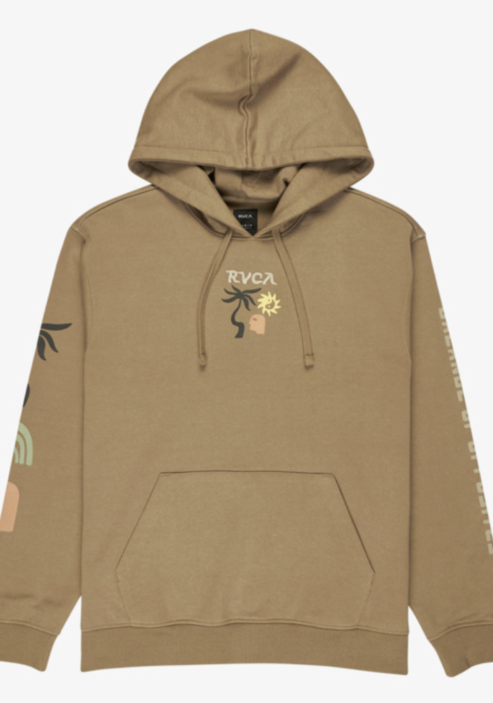Sudadera Con Capucha Rvca Deep Think - Coyote
