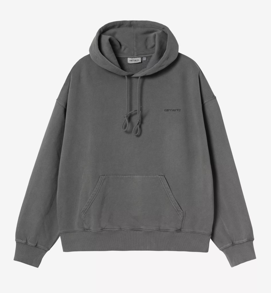 Sudadera con Capucha Carhartt WIP Benton - Graphite (Garment dyed)