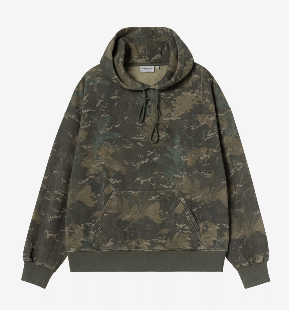 Sudadera con Capucha Carhartt WIP Benton - Camo Combi/Green (Garment dyed)