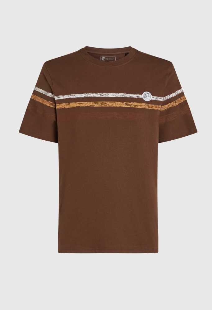 Camiseta O'Neill O'Riginals Stripe T-Shirt - Hazel Spice