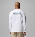 Camiseta Columbia L/S Explorers Canyon - White/Branded Blanket