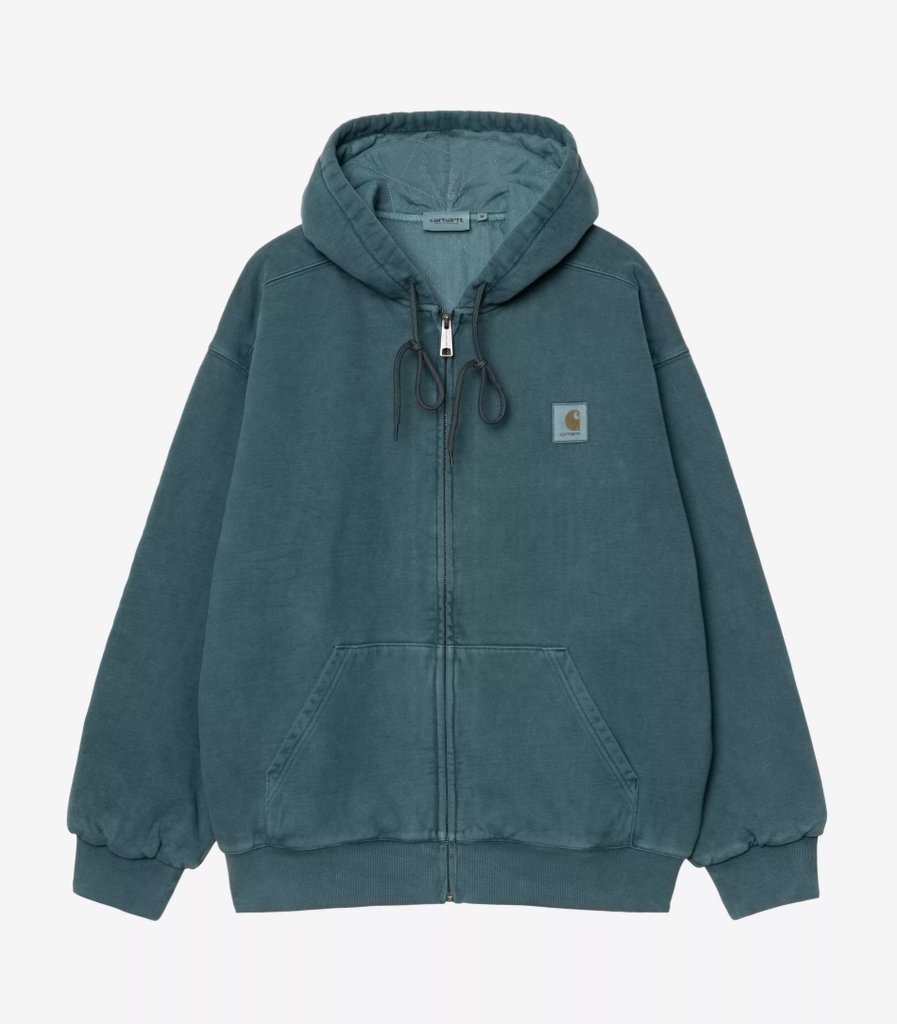 Sudadera con Cremallera Carhartt WIP Vista - Deep Lagoon (Garment dyed)