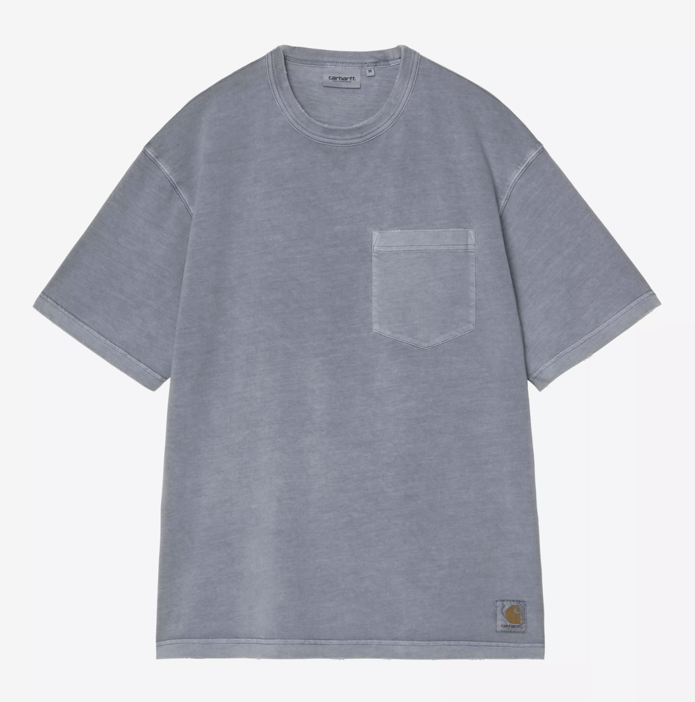 Camiseta Carhartt WIP Torion Pocket - Office Blue (Grind washed)