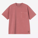 Camiseta Carhartt WIP Torion Pocket - Marsala (Grind washed)