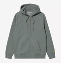 Sudadera con Cremallera Carhartt WIP Chase - Velvet Green/Gold