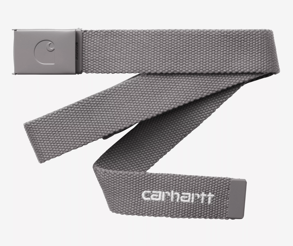 Cinturón Carhartt WIP C-Logo Belt Tonal - Porphyry/White