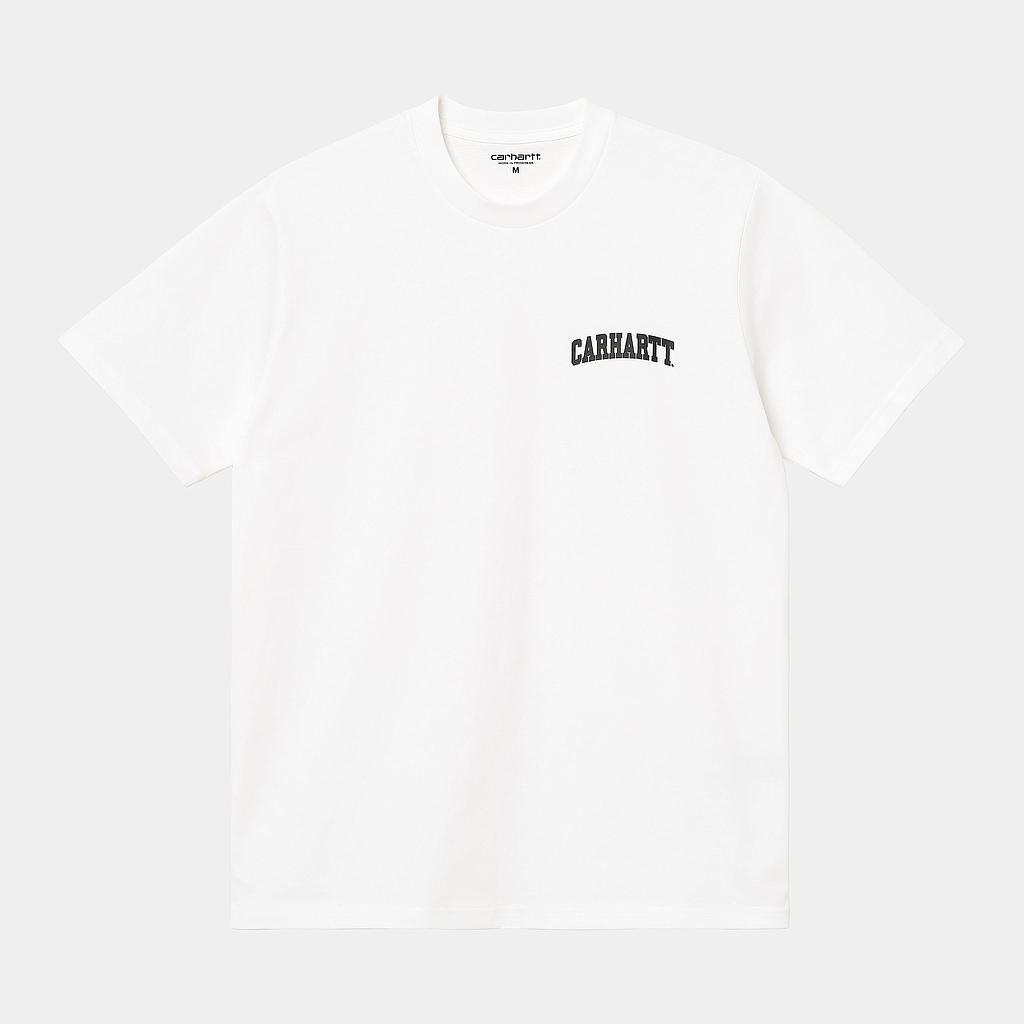Camiseta Carhartt WIP University Script - White/Black