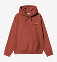 Sudadera con Capucha Carhartt WIP American Script - Oxide Red