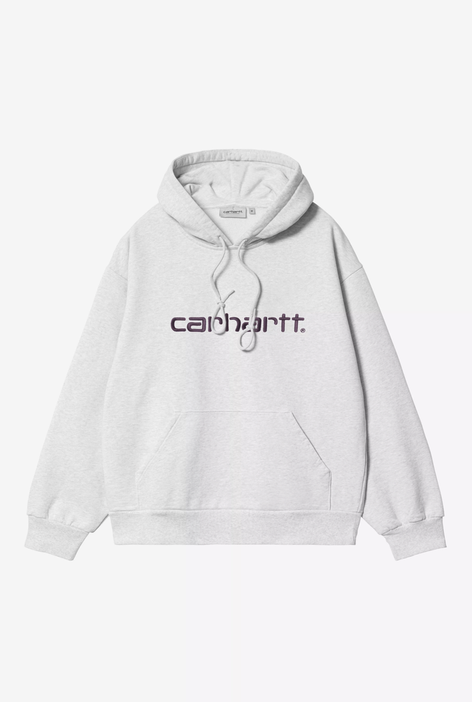 Sudadera con Capucha Carhartt WIP Sweat - Ash Heather/Cozy Purple