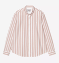 Camisa Carhartt WIP Deven - Deven Stripe, Oxide Red/White