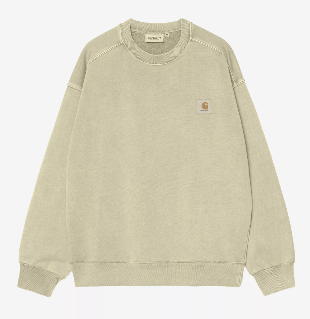 Sudadera Carhartt WIP Nelson - Gentle Green (garment dyed)
