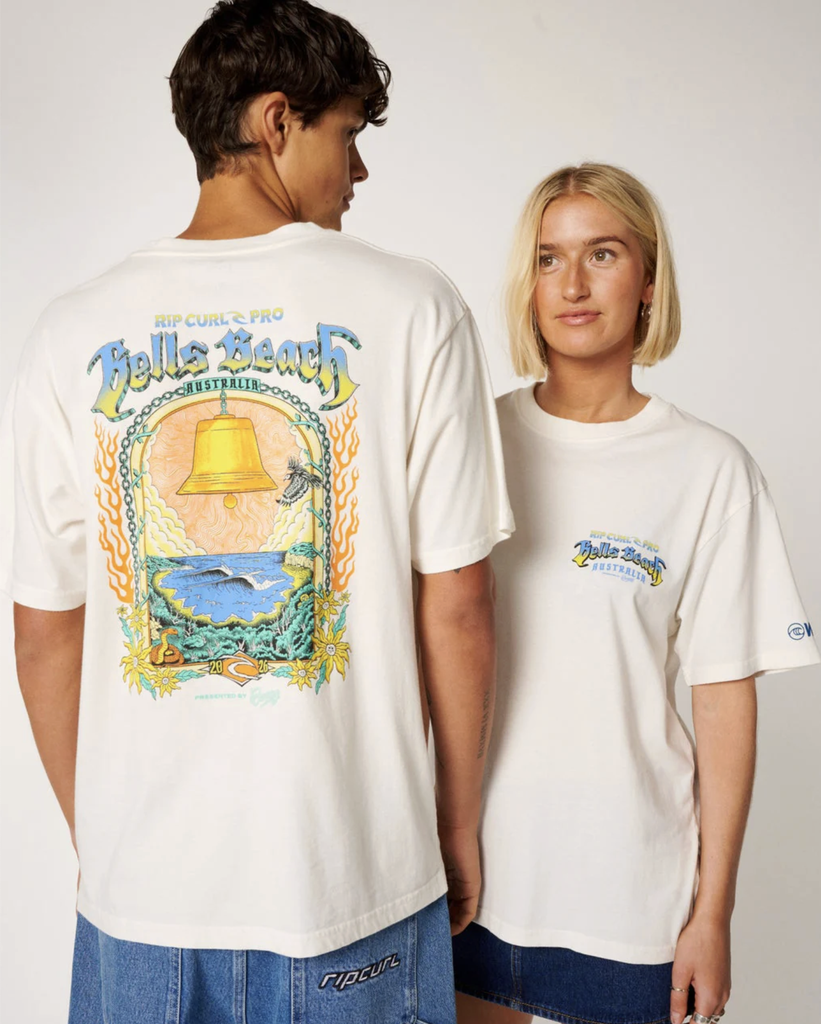Camiseta Rip Curl Bells Pro 26 Event - Bone