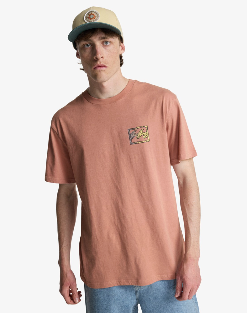 Camiseta Billabong Crayon Wave - Dusty Rose (mkm0)