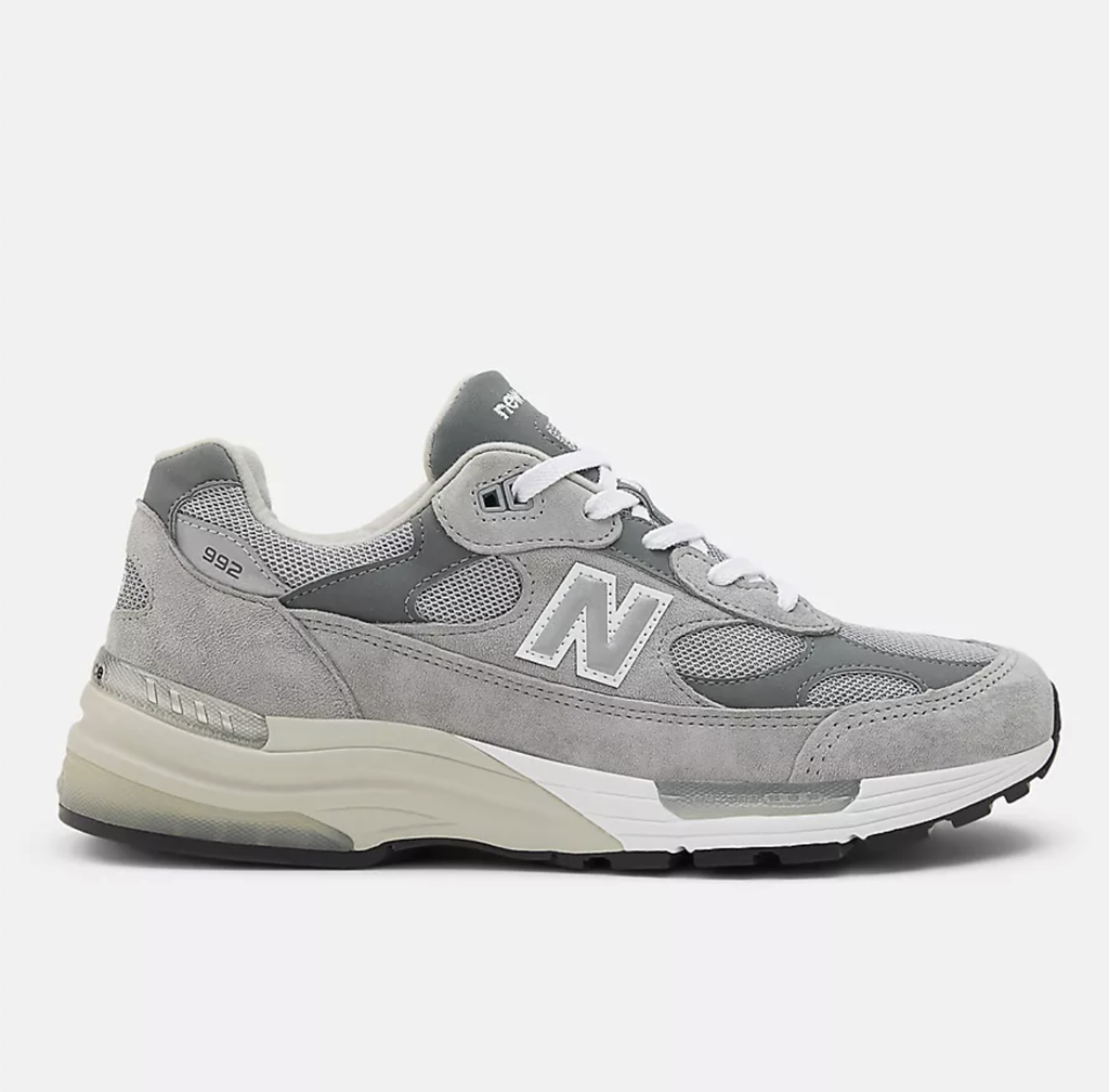 Zapatillas New Balance Made in USA 992GY - Grey con Grey 006 y White