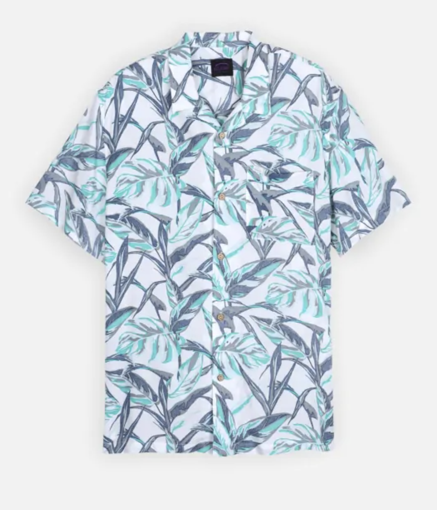 Camisa Oxbow Tropics - Off White