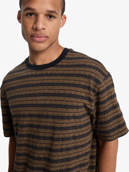 Camiseta Quiksilver Okano Jacquard - Black Horizons Horizontal (kvj3)