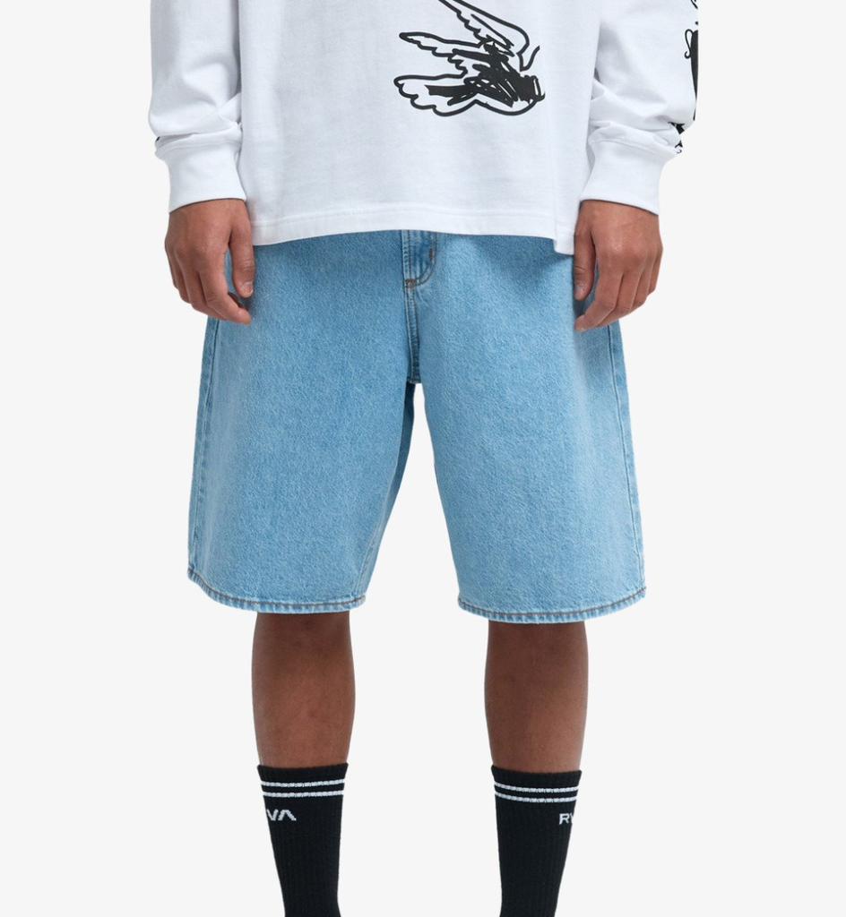 Pantalón Corto Rvca Skate - Bleach Wash (bejw)