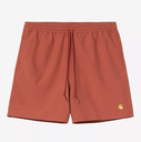 Bañador Carhartt WIP Chase Swim - Oxide Red/Gold