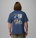 Camiseta Columbia CSC Heavyweight Iconic - Dark Mountain/Repeated Peaks