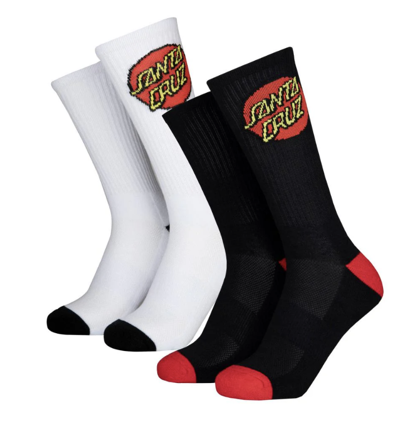 Calcetines Santa Cruz Pack 2 Classic - White/Black