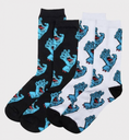 Calcetines Santa Cruz Pack2 Manos - Black/White