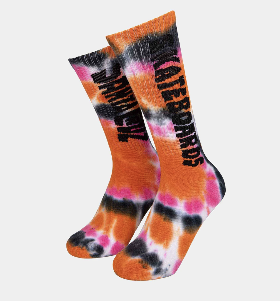Calcetines Santa Cruz Multicolor - Teñido Tie-Dye Rosa