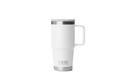Taza de Viaje con Pajita Yeti Rambler 20 oz (591 ml) - White/White