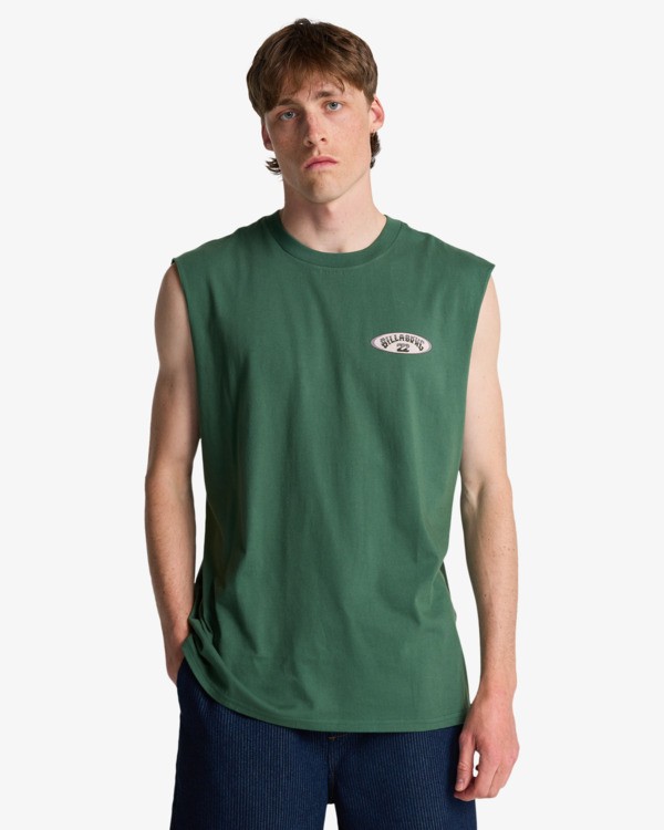 Camiseta Sin Mangas Billabong Re Issue - Emerald Green (gqv0)