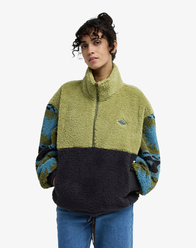 Polar con Media Cremallera Billabong Time Off - Cedar Green (tlw0)