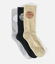 Calcetines Rip Curl Wetty Crew (Pack de 3) - Khaki Sand