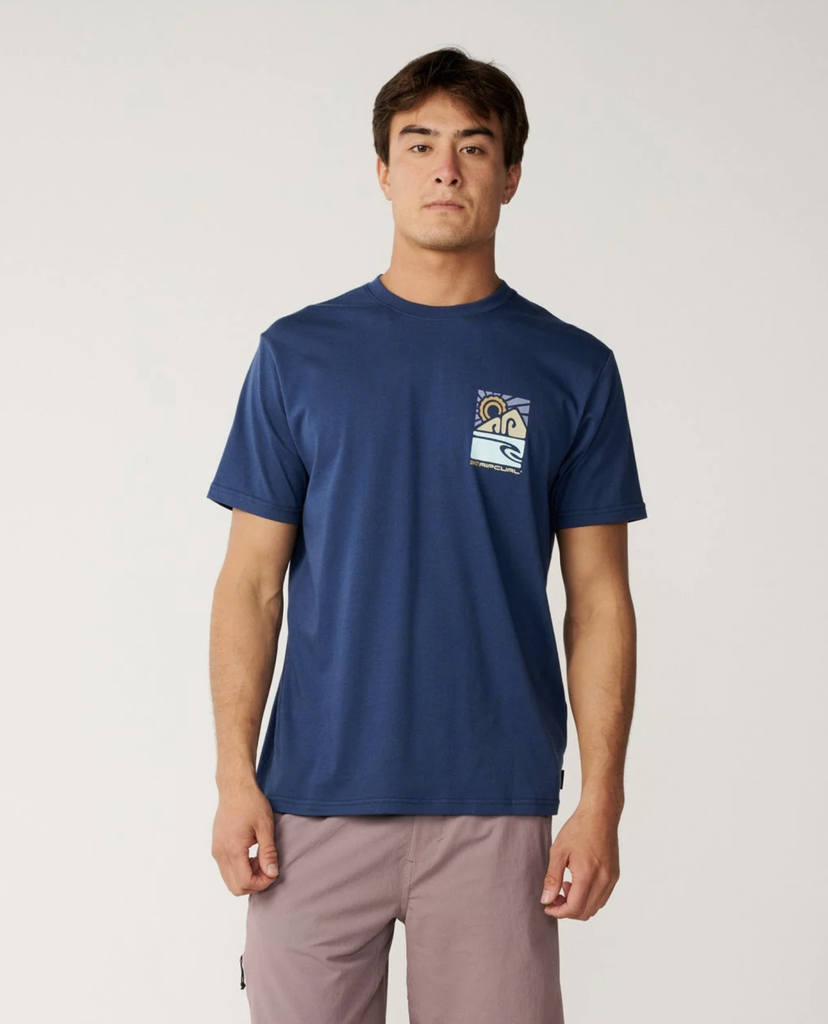 Camiseta Rip Curl S-Series Vaporcool Totem - Light Navy