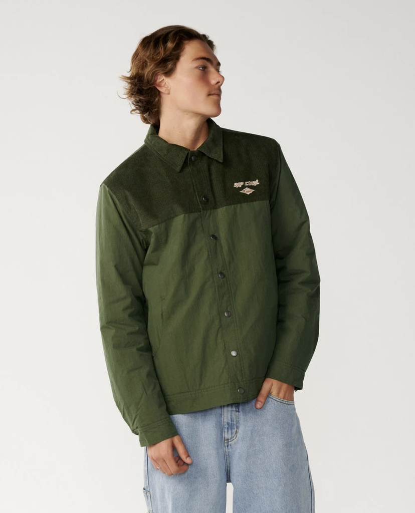 Chaqueta Rip Curl Classic Surf Cord Puffer - Dark Olive