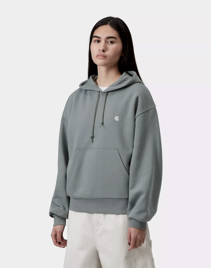 Sudadera con Capucha Carhartt WIP W' Casey - Velvet Green/Silver (Mujer)