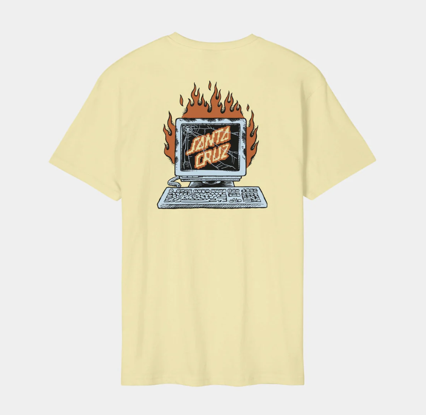 Camiseta Santa Cruz Self Destruct - Custard