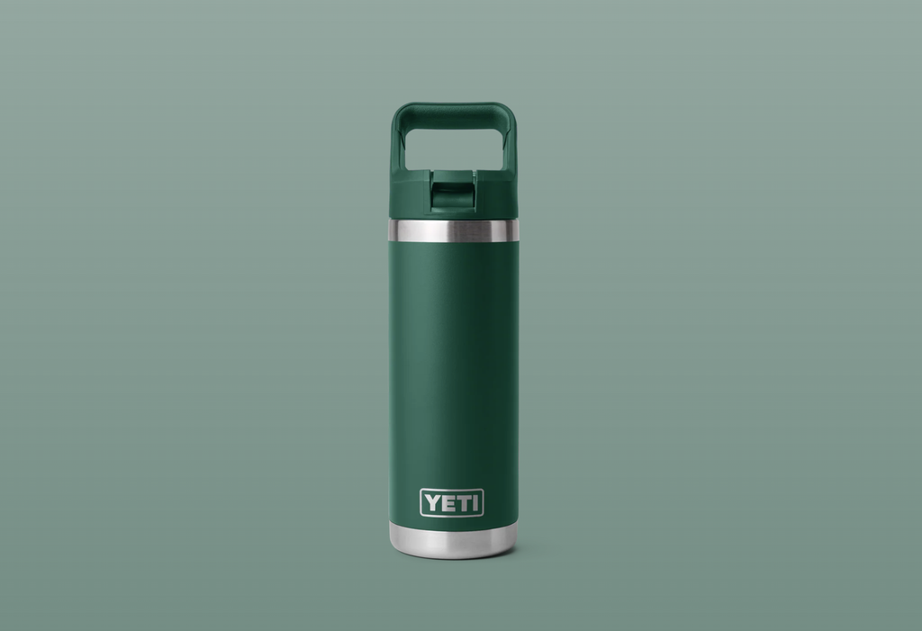 Botella con Tapa de Pajita Yeti Rambler 18 oz (532 ml) - Black Forest Green
