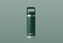 Botella con Tapa de Pajita Yeti Rambler 18 oz (532 ml) - Black Forest Green