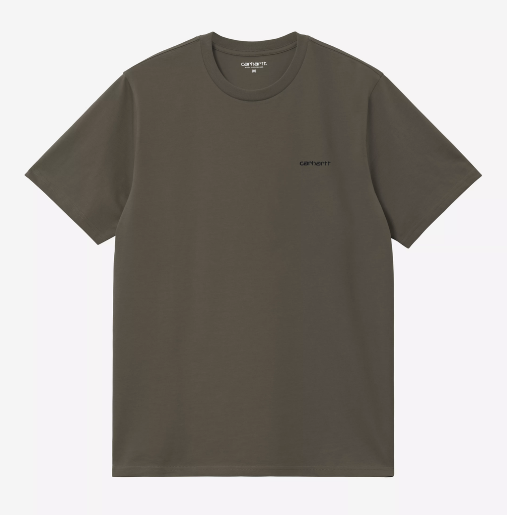 Camiseta Carhartt WIP Script Embroidery - Cypress/Black
