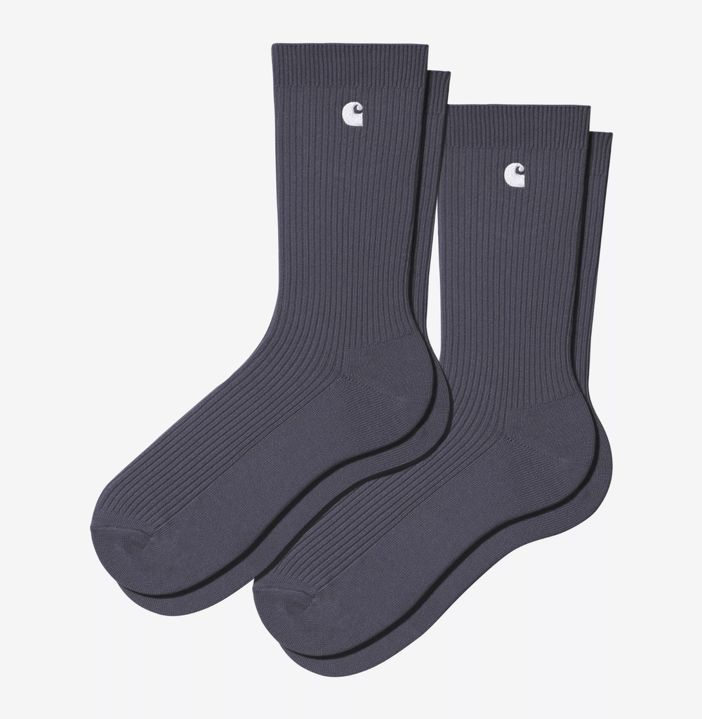 Calcetines Carhartt WIP Madison Pack de 2 ud - Shady Purple/White + Shady Purple/White