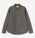 Camisa Carhartt WIP L/S Bolton - Shungite (Garment Dyed)