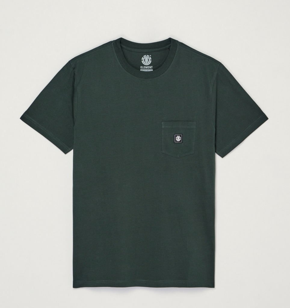 Camiseta Element Icon Label Pocket - Deep Forest