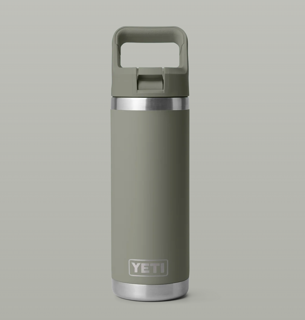 Botella con Tapa de Pajita Yeti Rambler 18 oz (532 ml) - Pampa Green