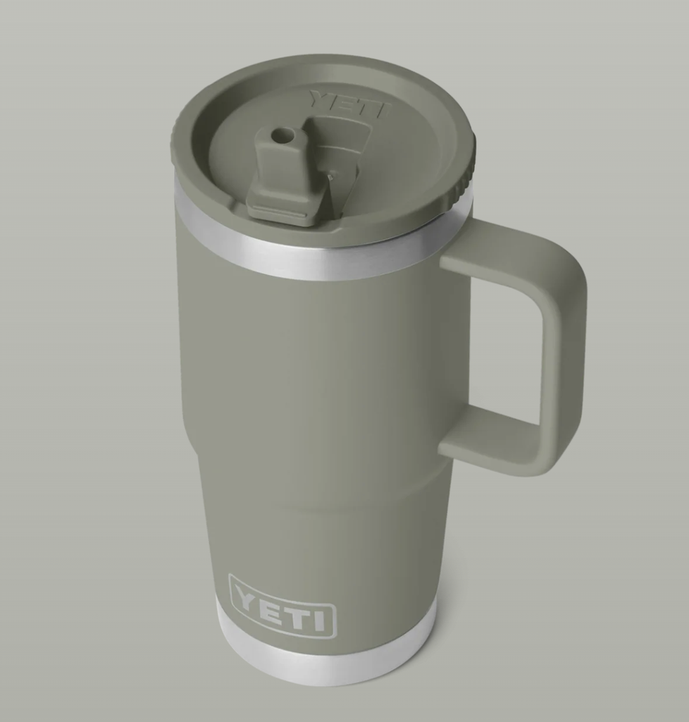 Taza de Viaje con Pajita Yeti Rambler 20 oz (591 ml) - Pampa Green